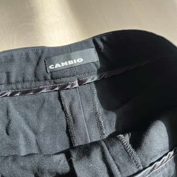 Black Cambio Vintage Trousers with Built In Belt - Picture 6 of 6